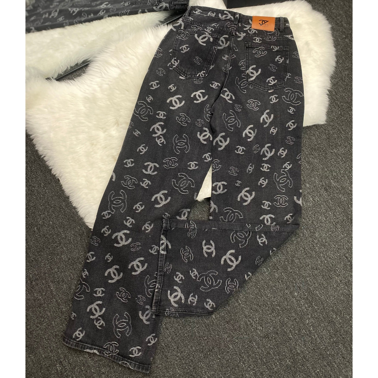 CHA New Versatile Printed Casual Jeans for Women 1025042102