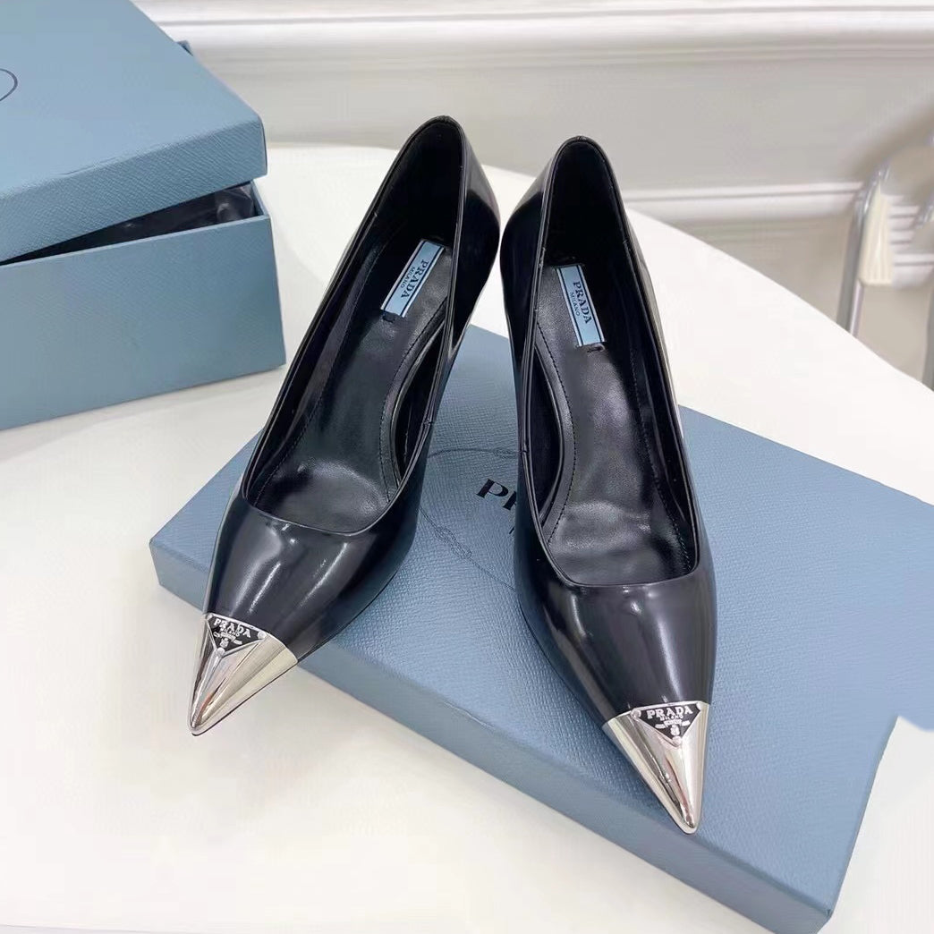 PD fashionable and versatile metal pointed-toe high heels 1824051701