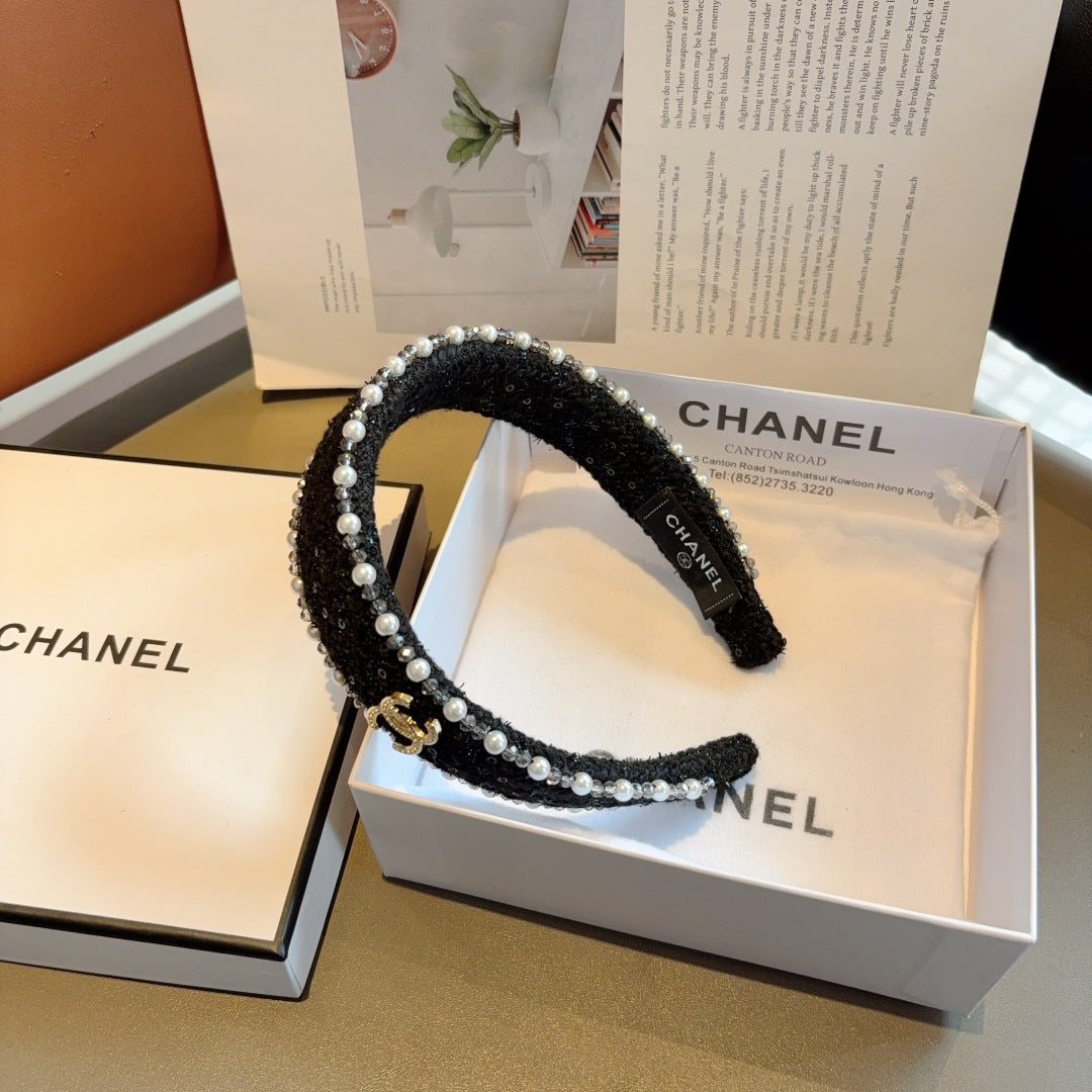 CNL Pearl embellished headband 1825042917