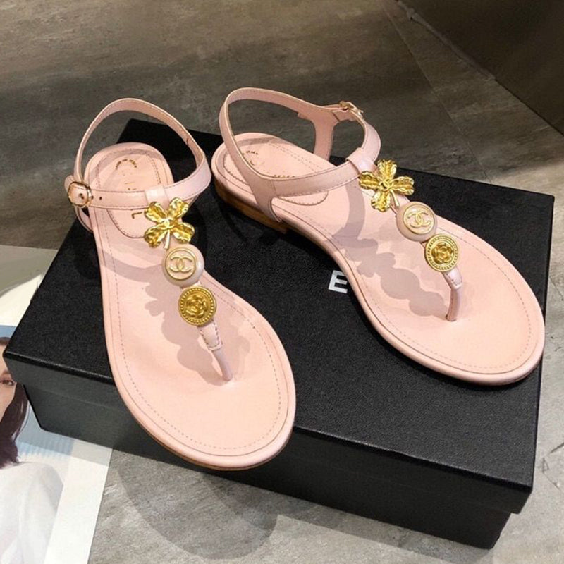 Fashion New Camellia Flip Sandals PD1023071925