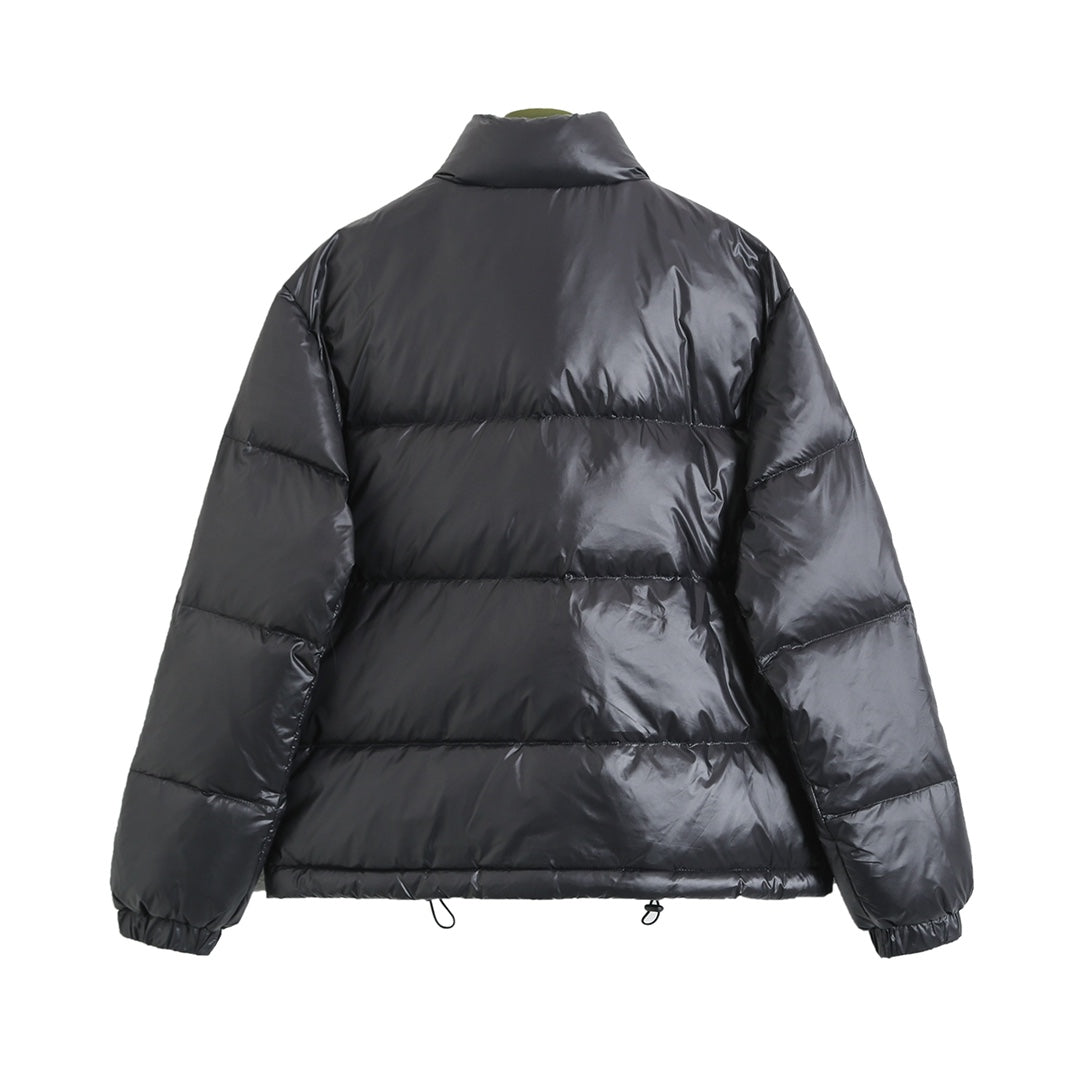 Classic logo red and green web down jacket XC0823102305