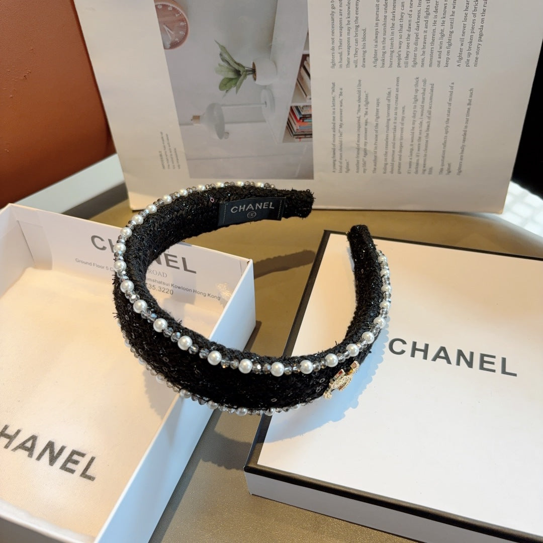 CNL Pearl embellished headband 1825042917