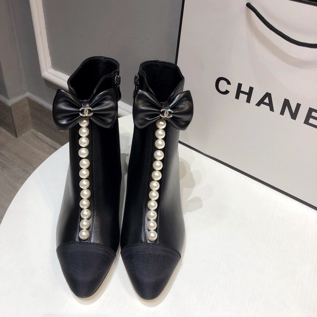 Fashion Bow Thick Heel Boots PD10070419