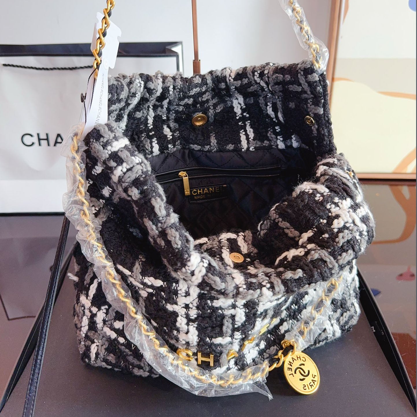 CHL 24 Autumn and Winter Woolen Series New Style Chain Bag XC24092506