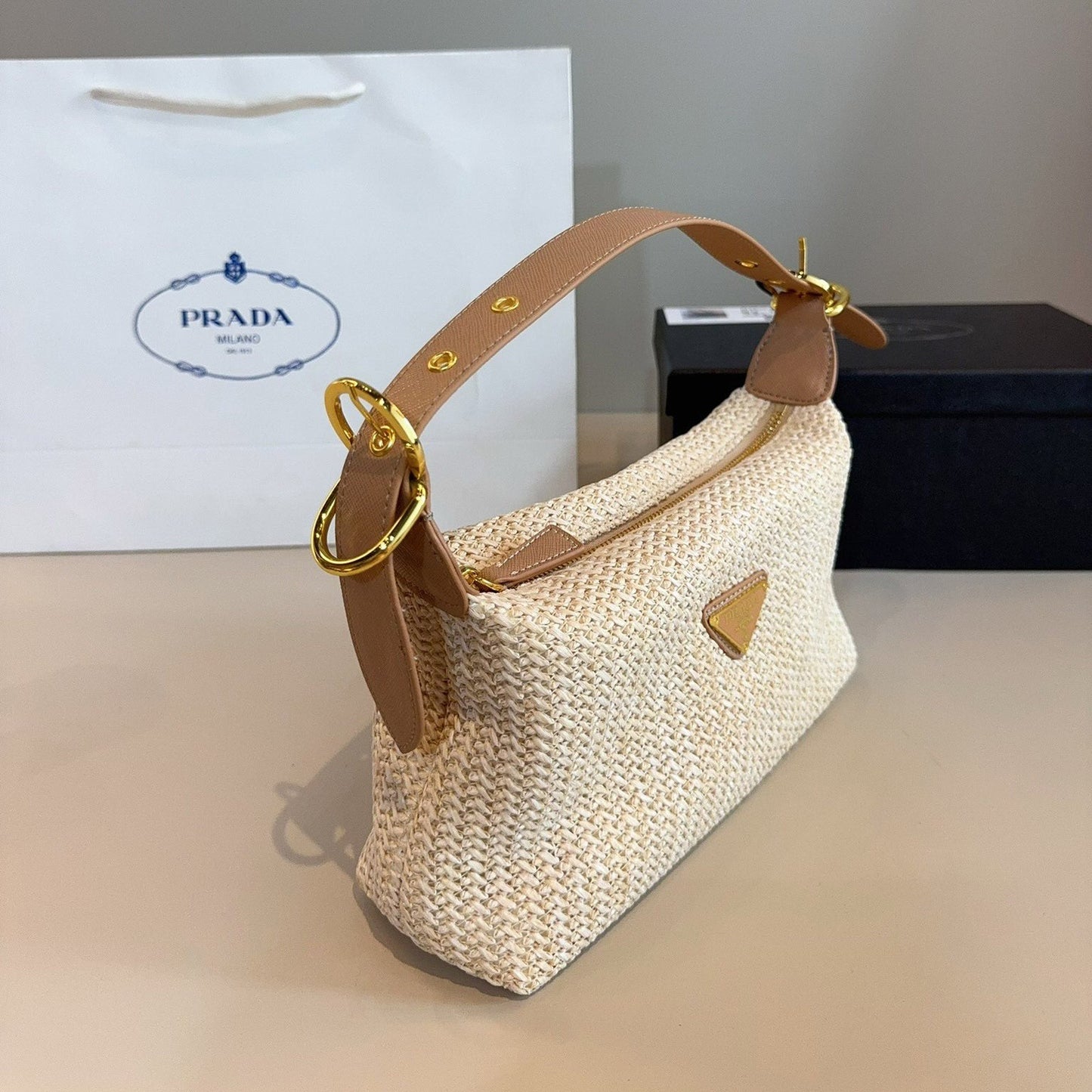 PR Straw underarm bag 1825070302