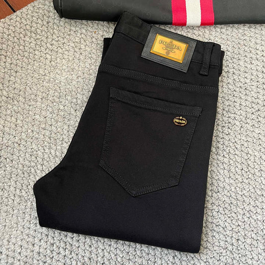 Men's straight through casual jeans 1025011614