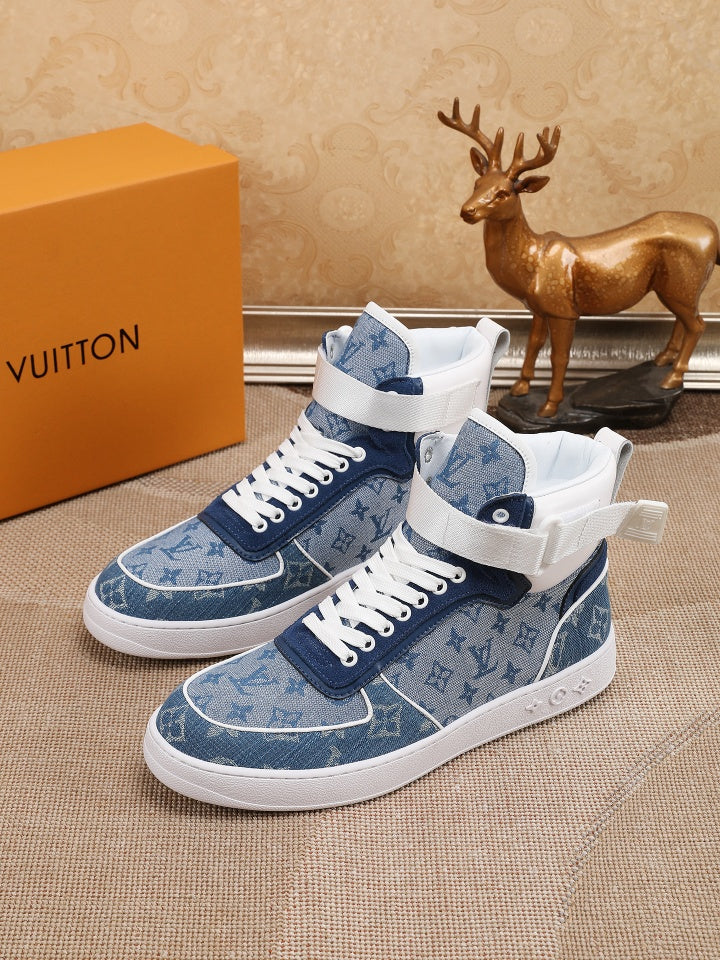 LV Denim leather high-top sneaker 1825052102
