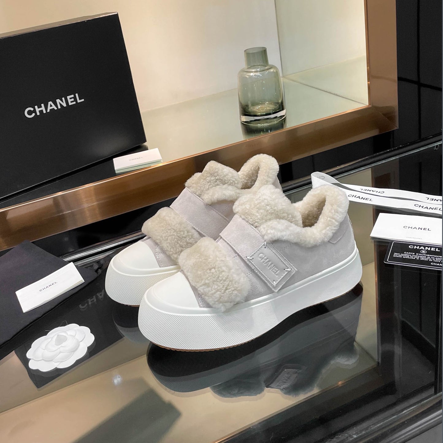 CH 24 new autumn and winter wool sneakers XC24092323