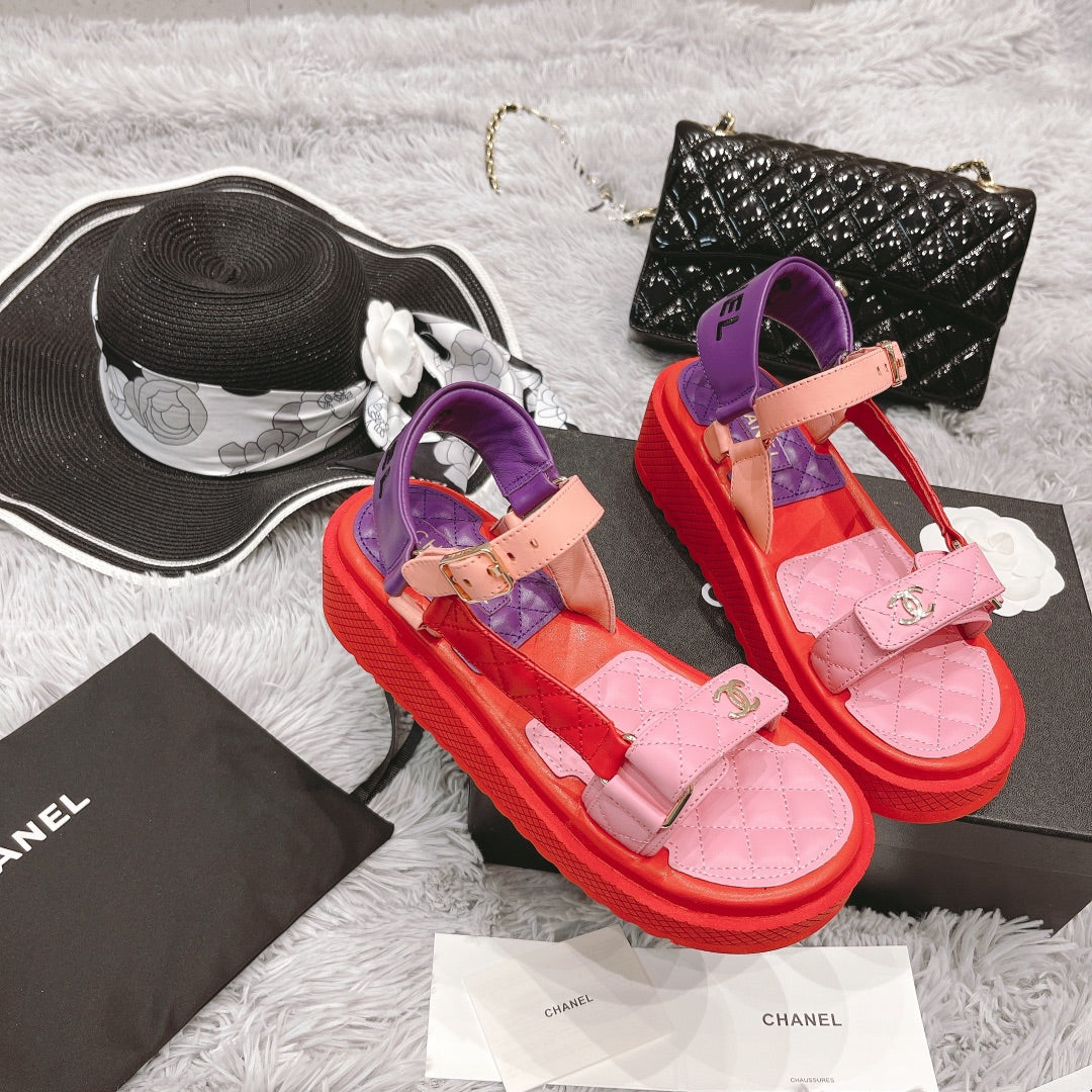 Color Collection platform sandals XC0823072617