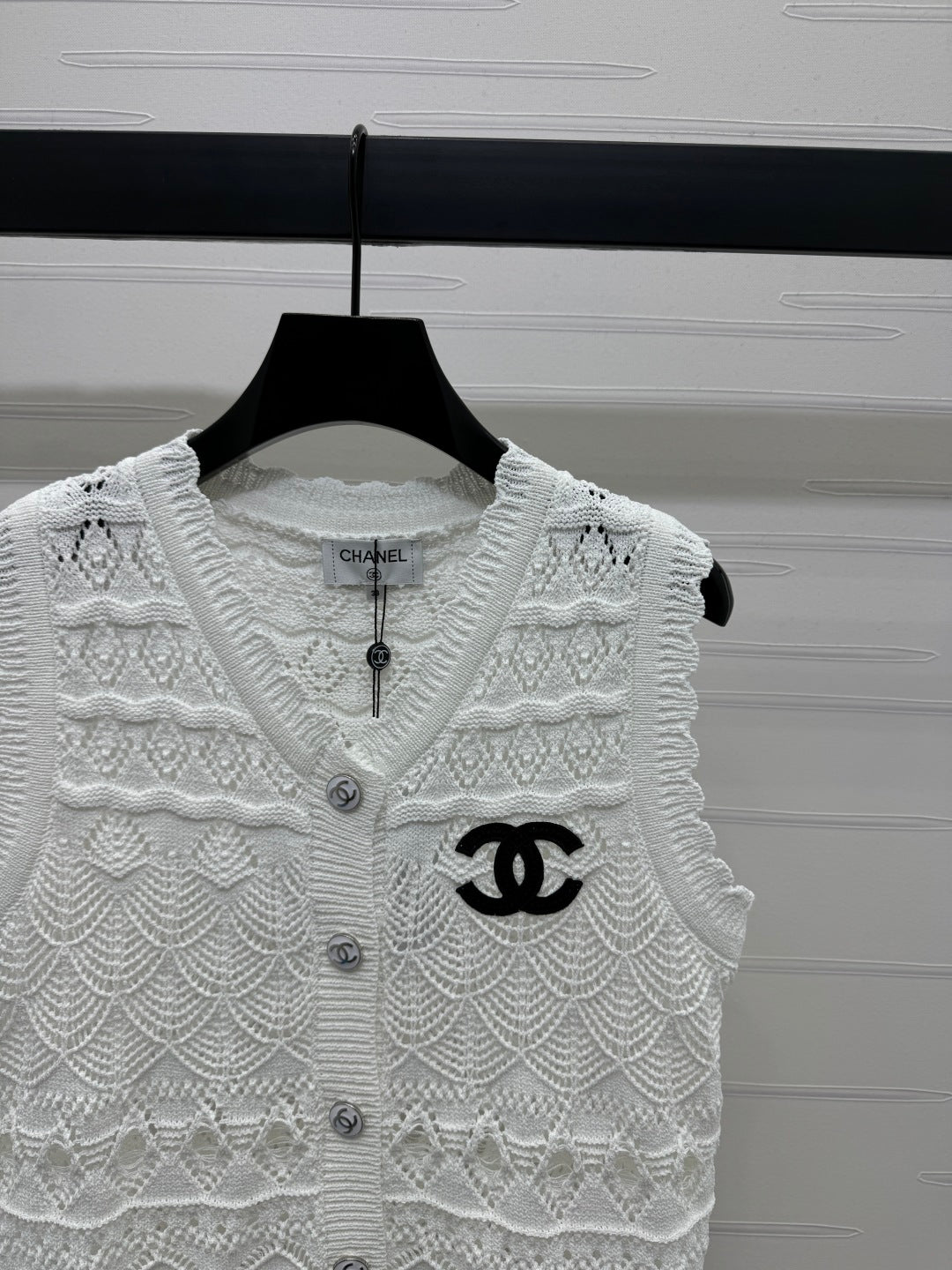 CNL Openwork knit vest 1825042914