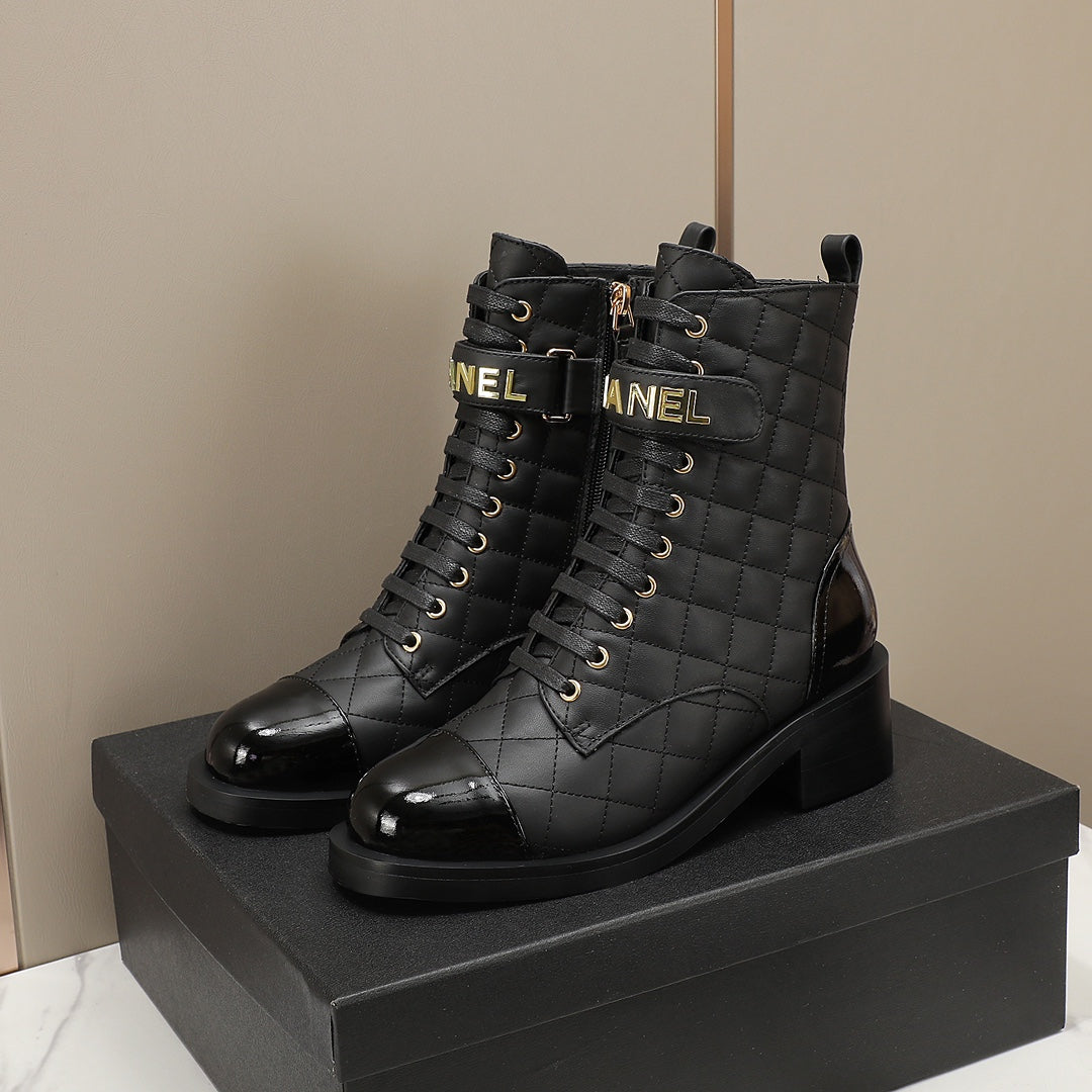 CNL fashion diamond leather short boots Martin boots 0724101706