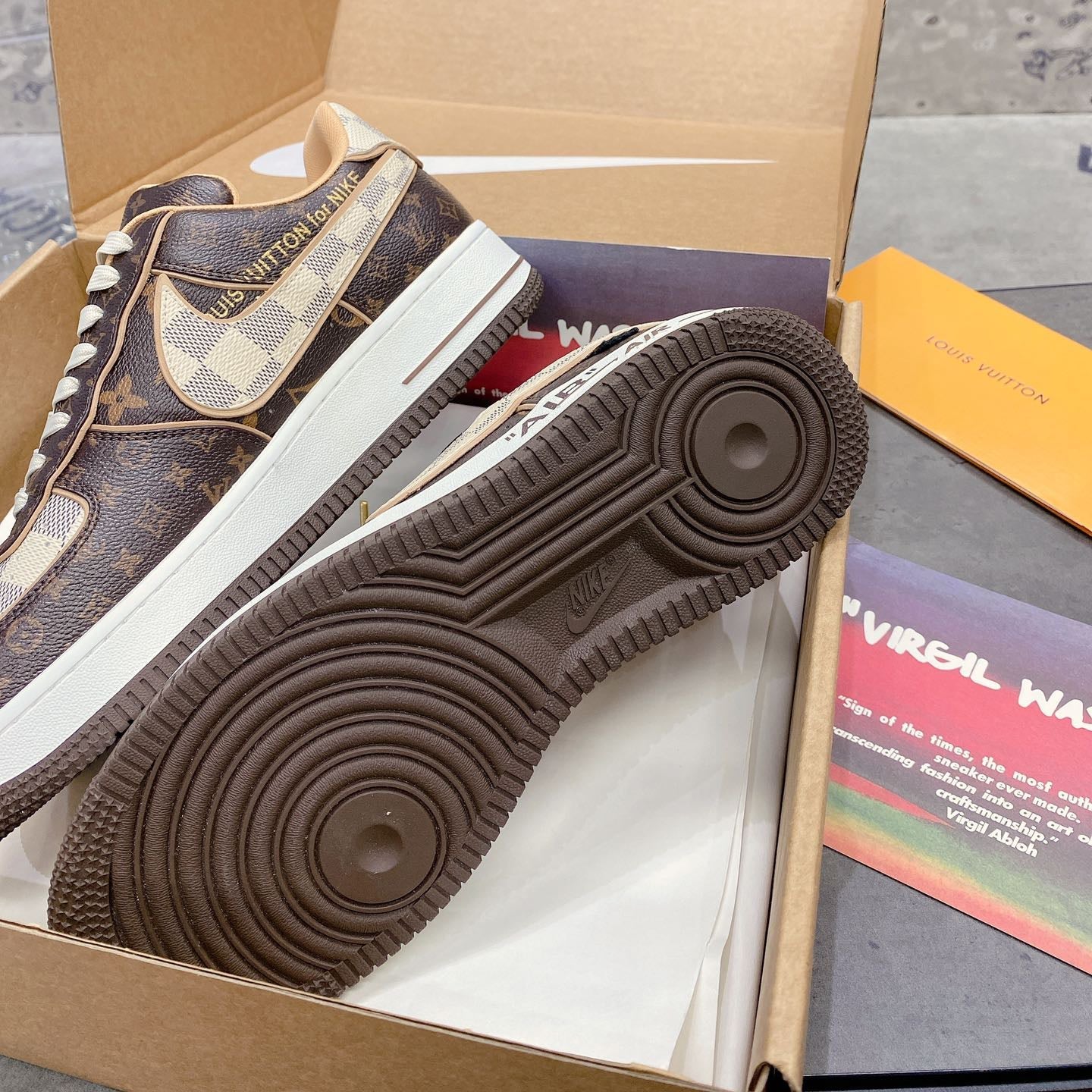 Brown V& Jointly Signed Sneakers