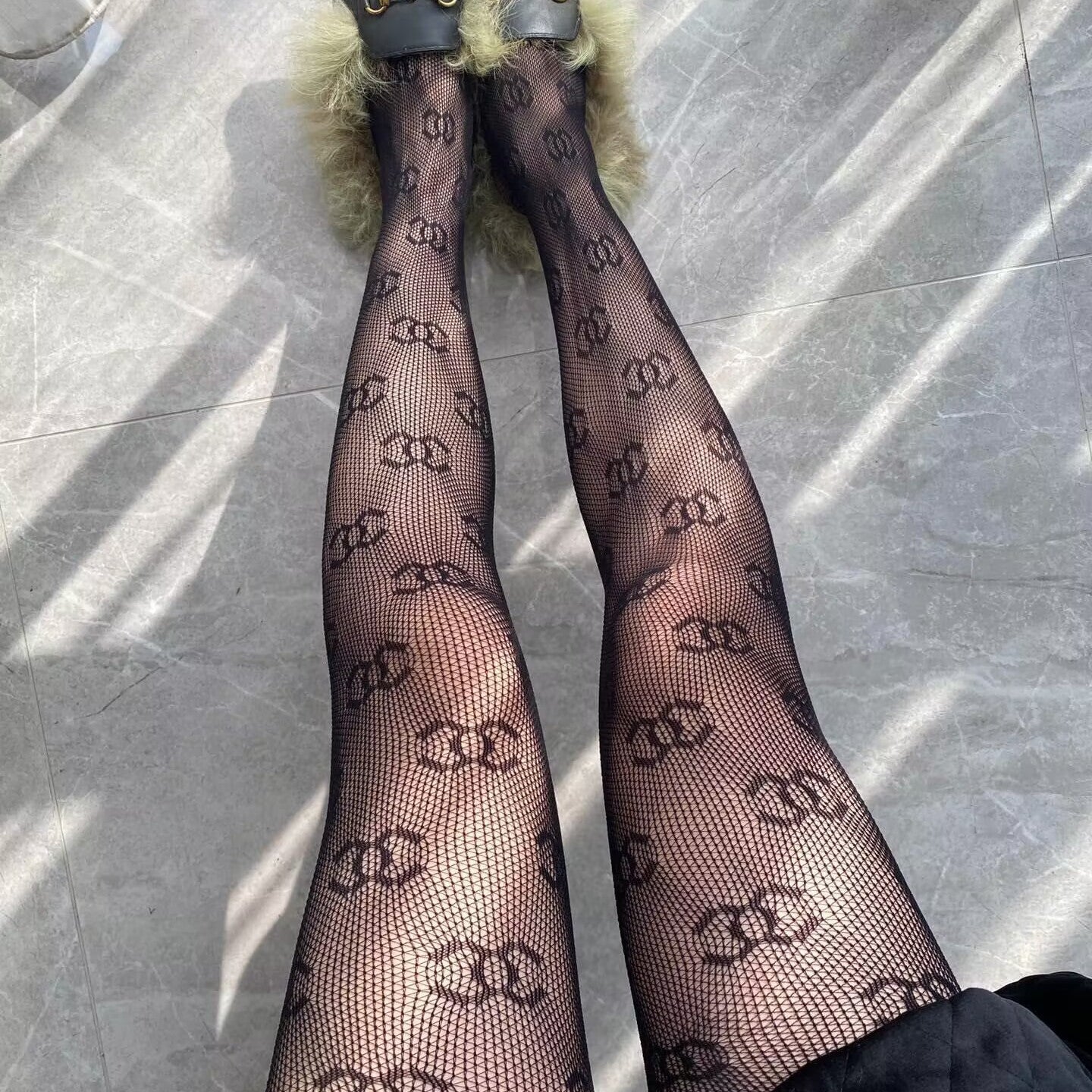 Sexy thin leggings and flocked stockings PD10050922