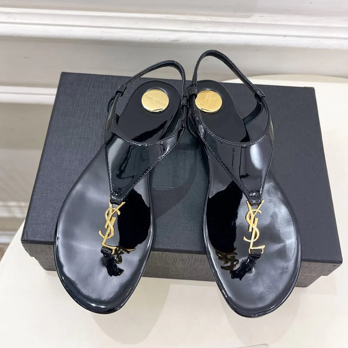 Early spring new YSL clip on sandals 1025032418