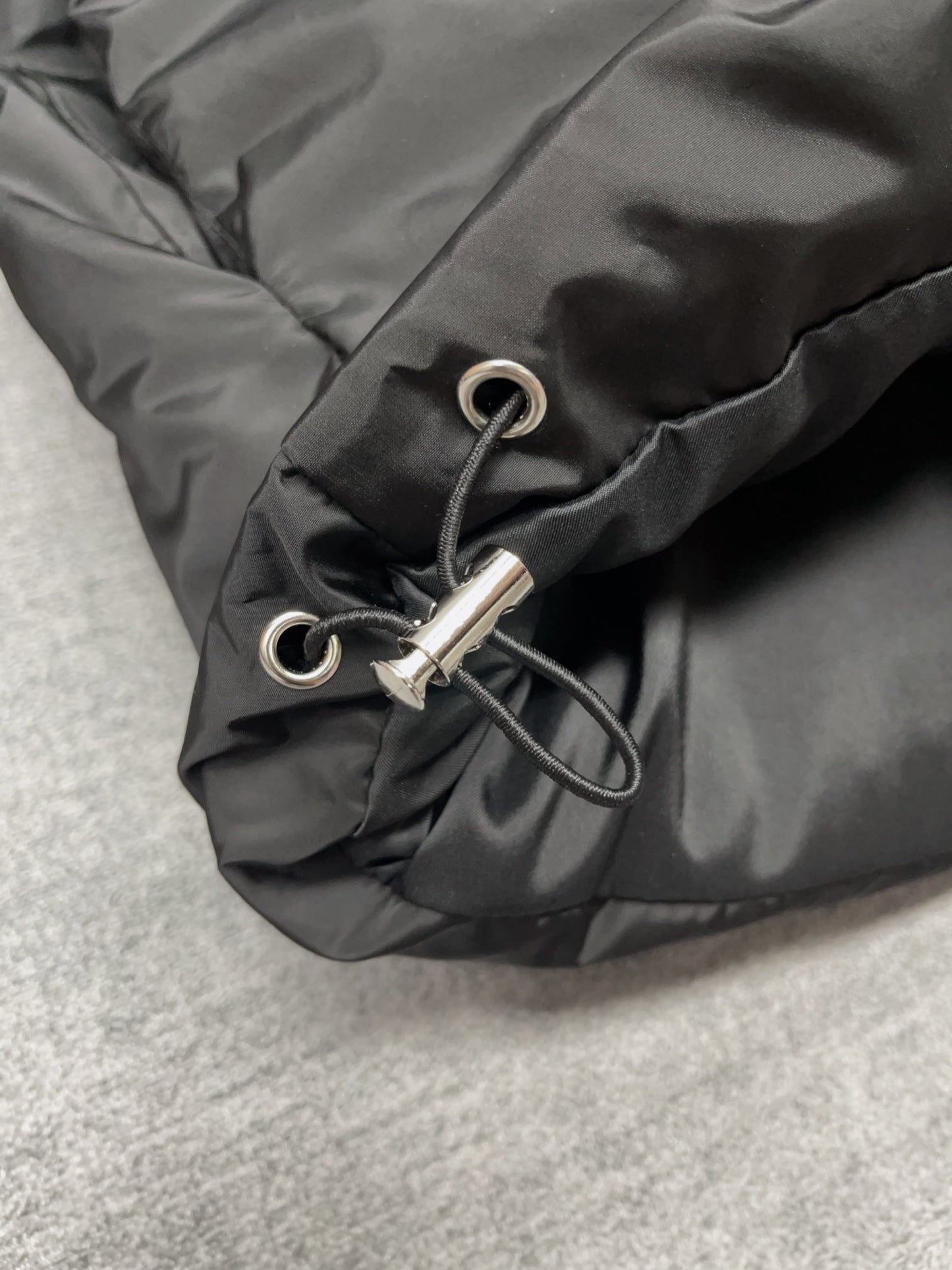 LV Embossed leather panelled stand collar down jacket 1824092904