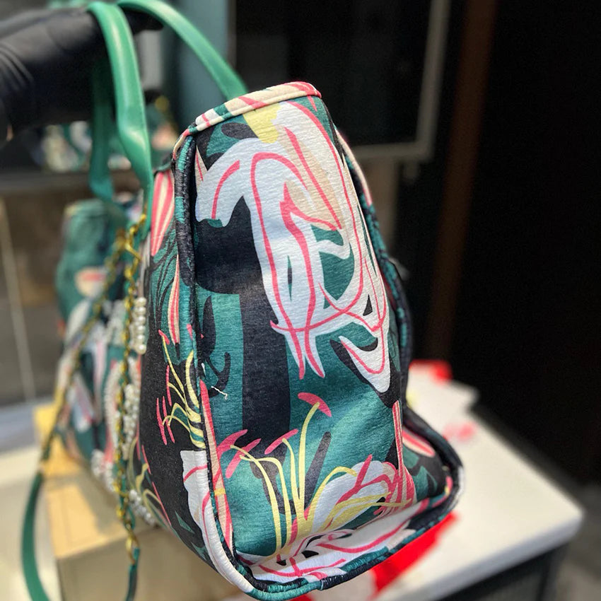 New versatile floral pearl beach bag 1024071216