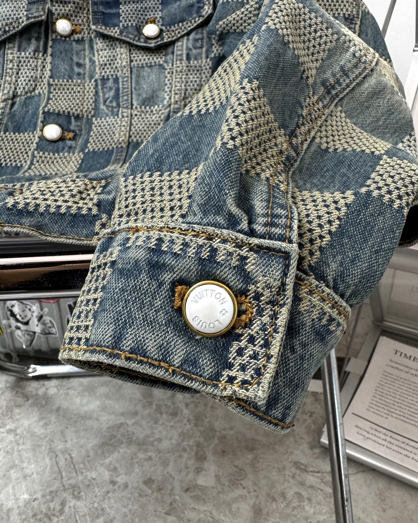 LV Plaid denim jacket 1825022819