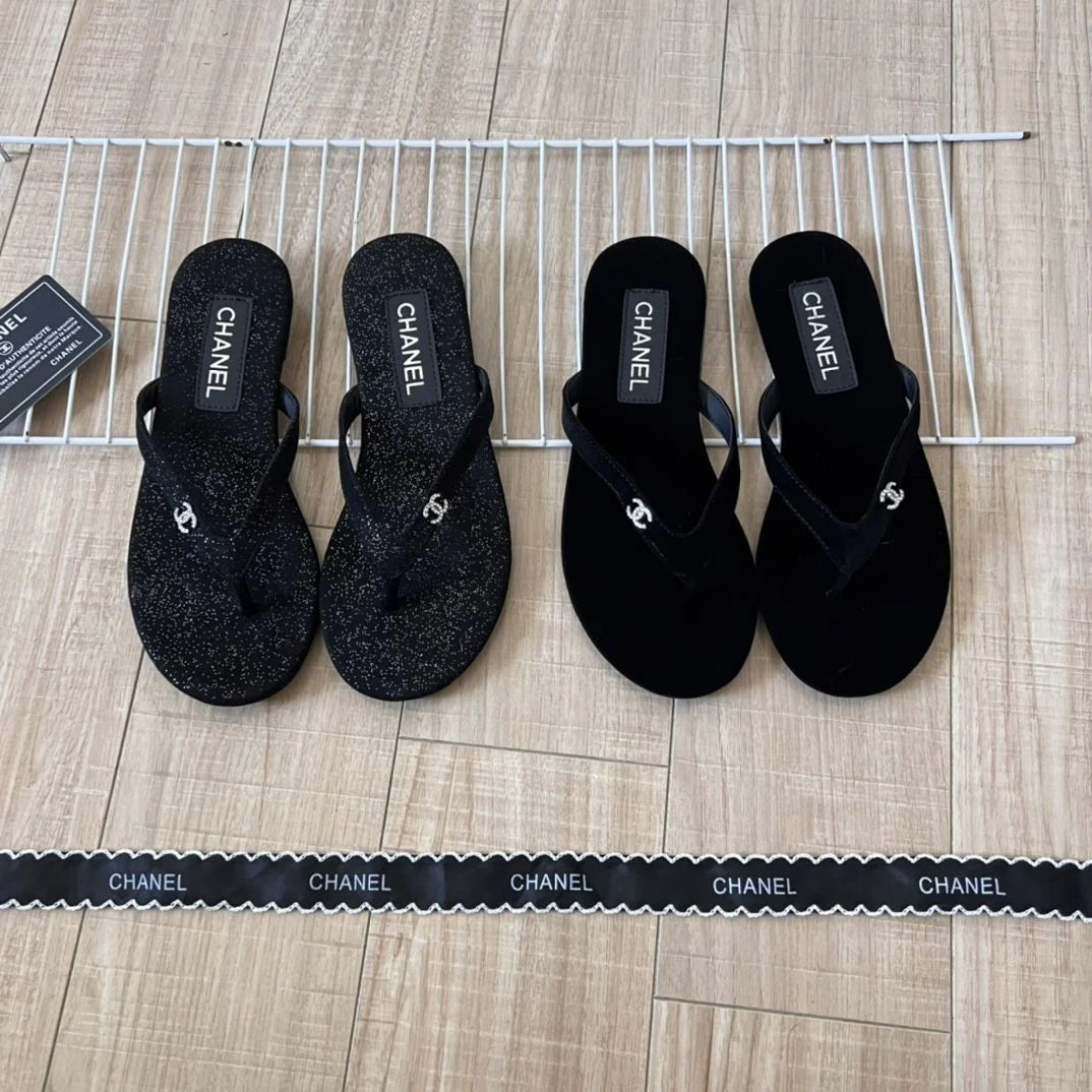 New Arrival Sandwich Black All-Match Beach Holiday Flats 1024061702