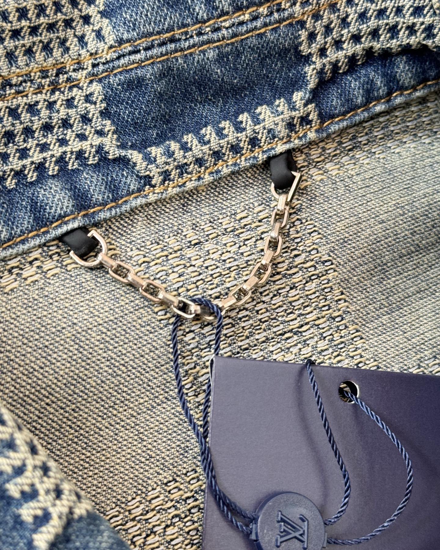 LV Plaid denim jacket 1825022819