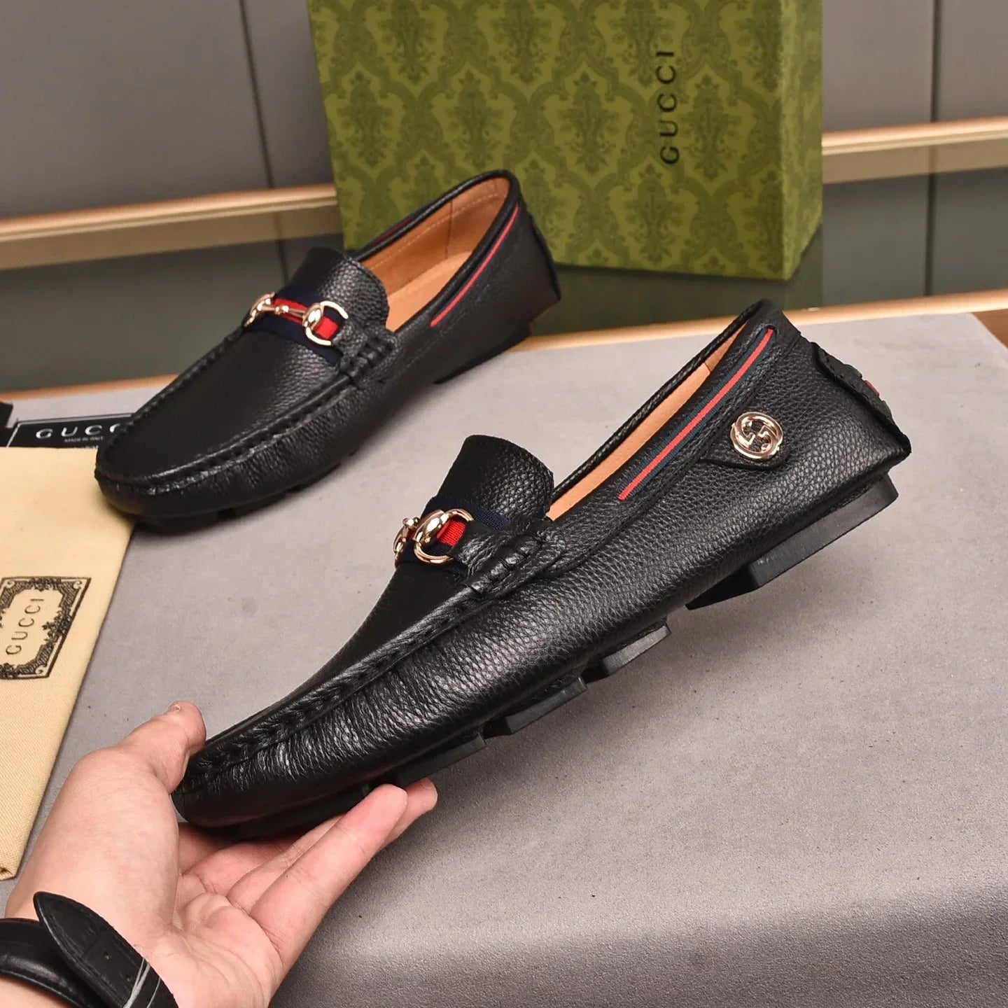 Luxury Old Flower Men's Loafers 1025060510