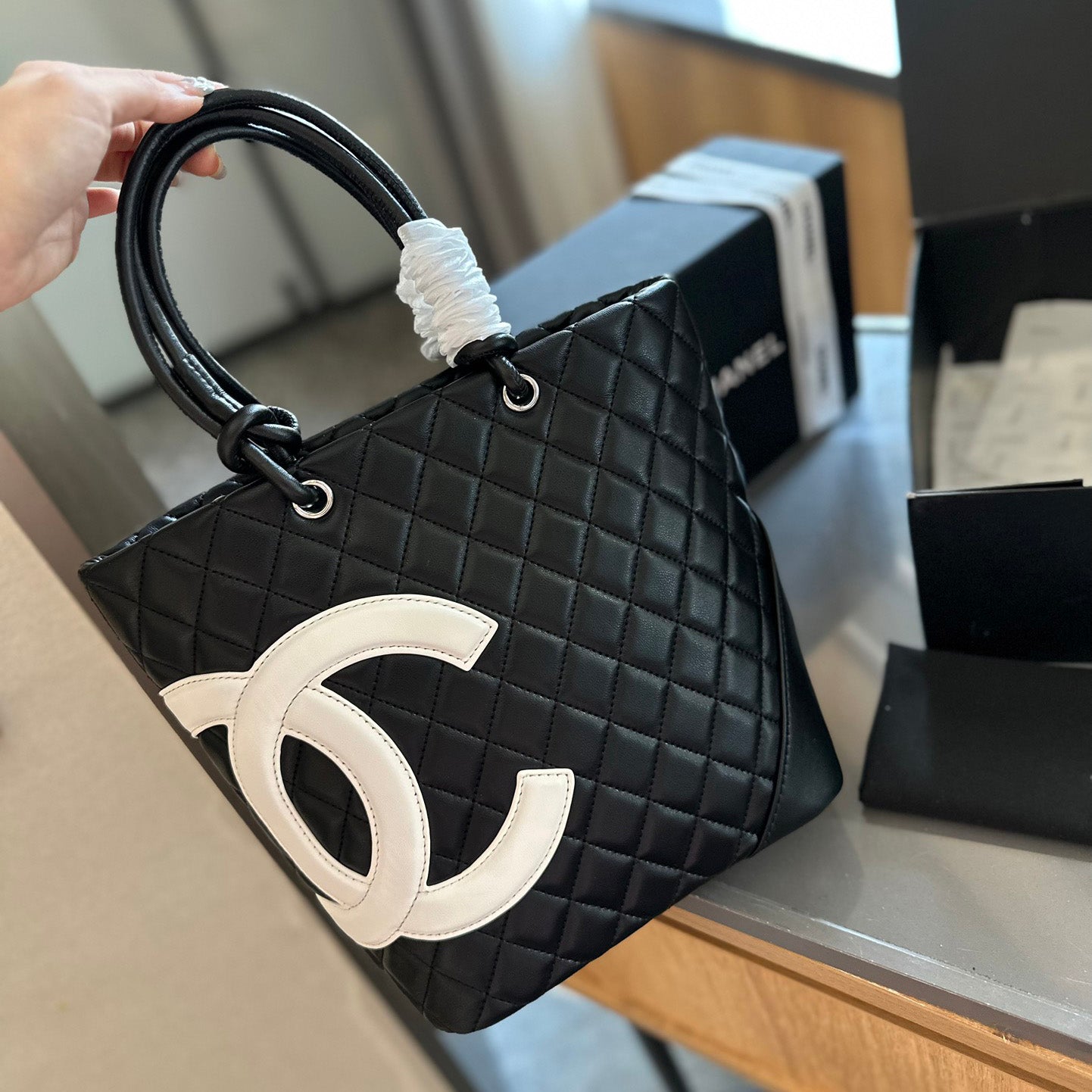 CNL Cambon Line CC logos hand tote bag 1824061201