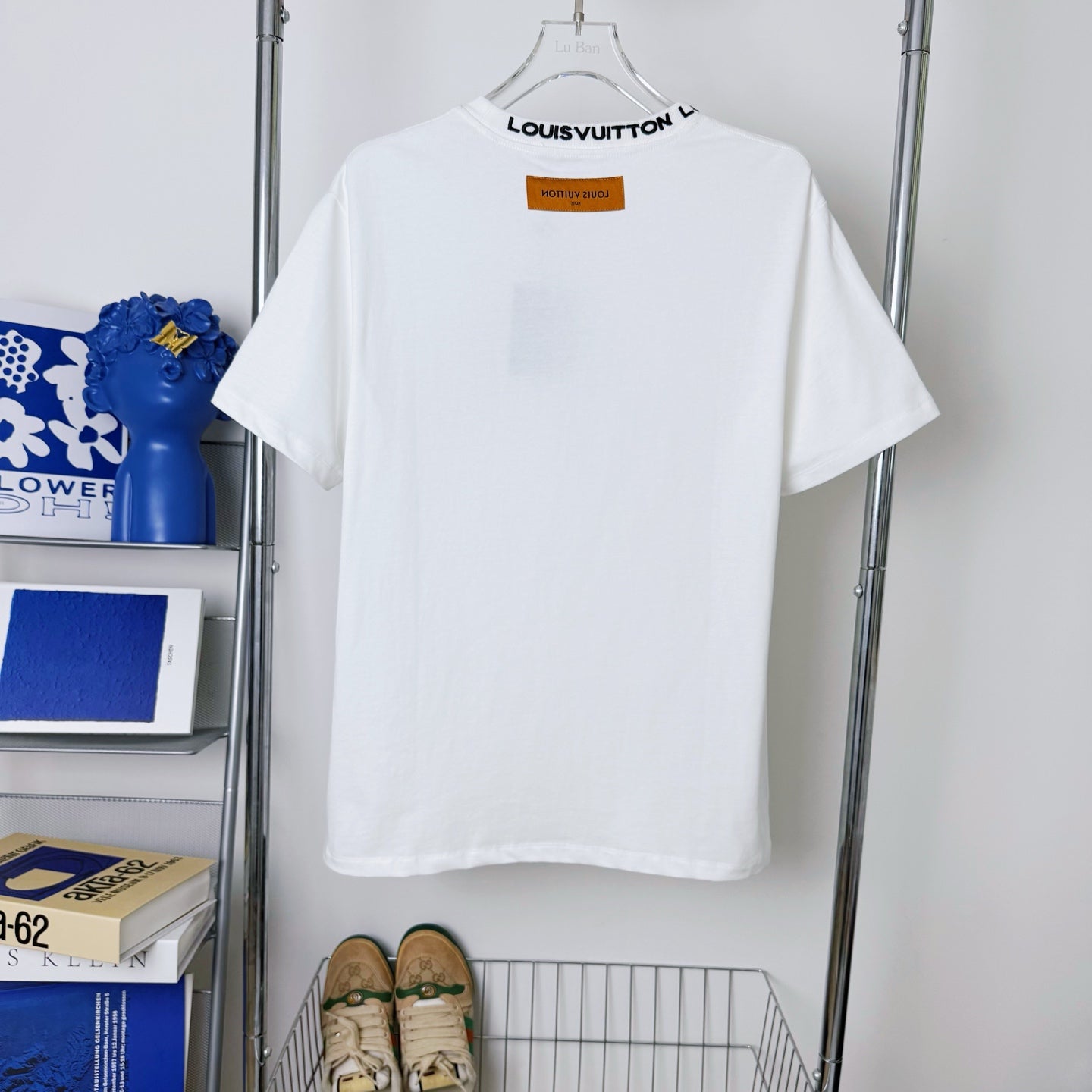 LV Embroidered leather logo T-shirt 1825042507