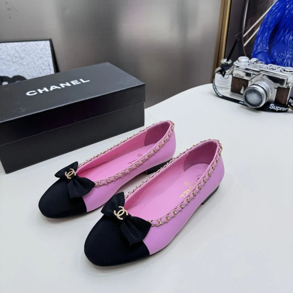 Shallow mouth round head French trend shoes 1025031013