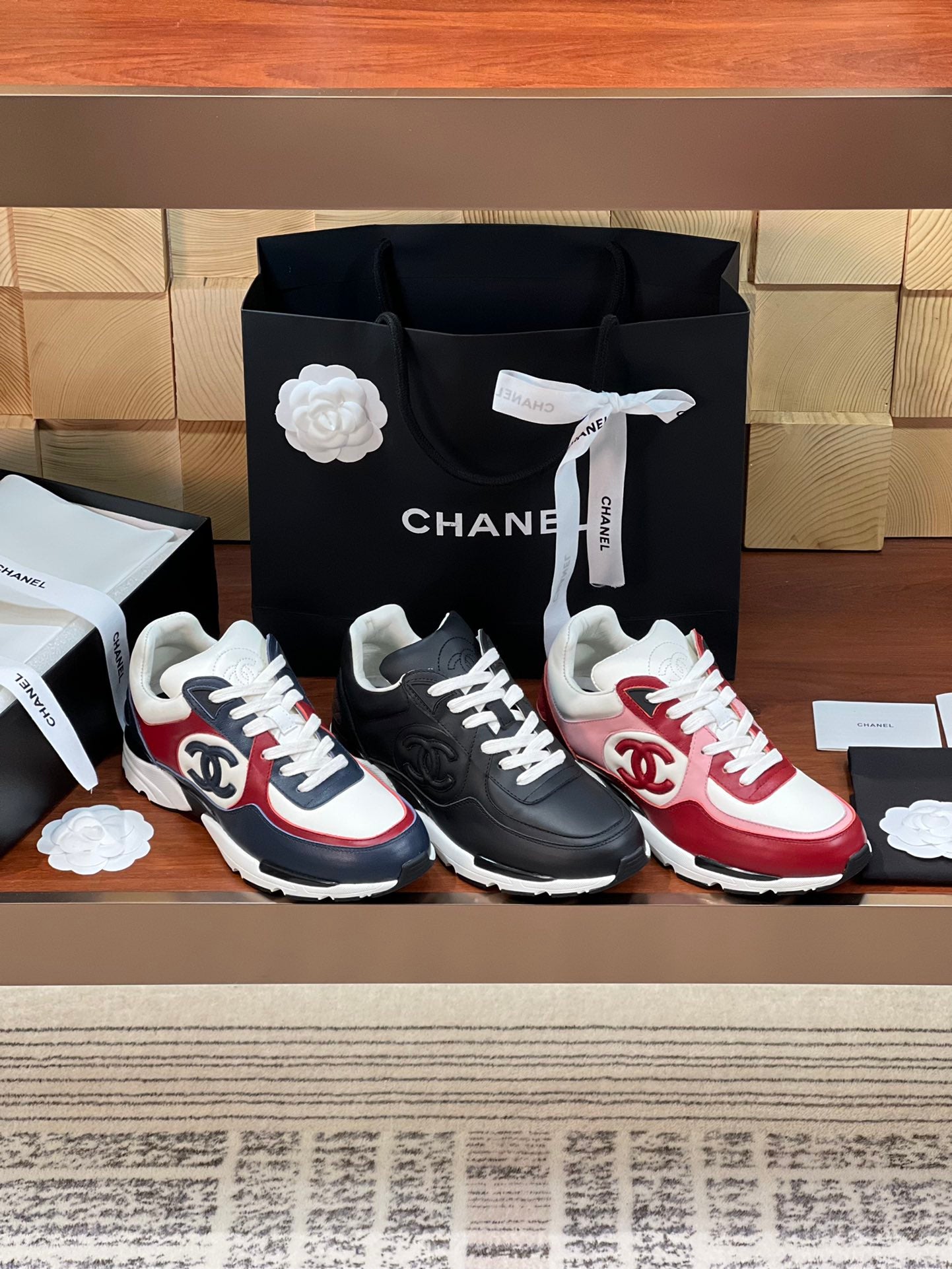 CNL Classic diamond check sneakers and sneakers 0724101117