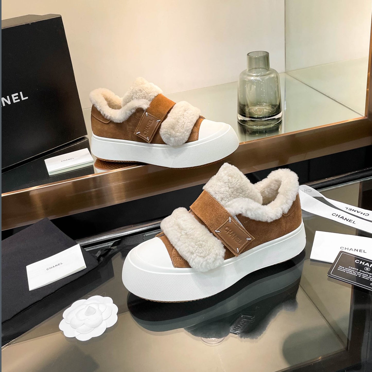 CH 24 new autumn and winter wool sneakers XC24092323