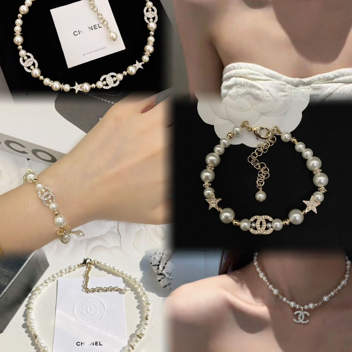 Star Double C Pearl Bracelet PD0823112206