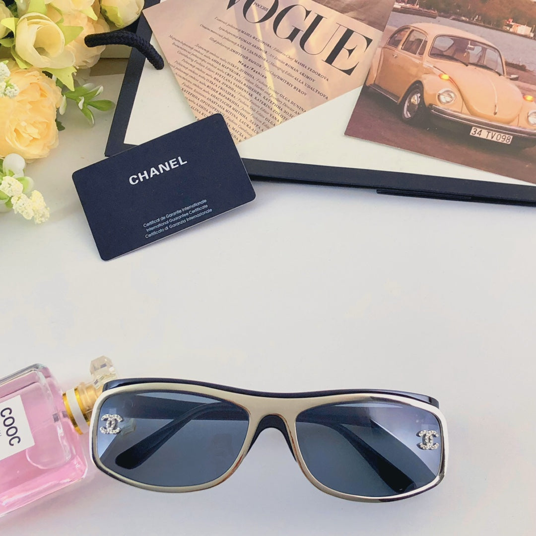 24 New Retro Silver Curved Outdoor Sports Sunglasses for Men and Women 1824042402