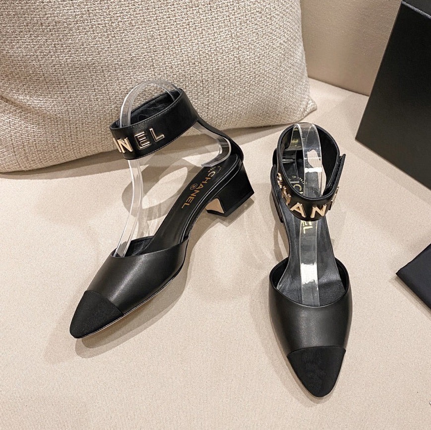 2023 new ladies Velcro Wrist Strap Pointed Toe Sandals XC07062005