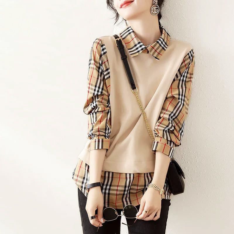 Fashion new women's plaid shirt PF1023091502