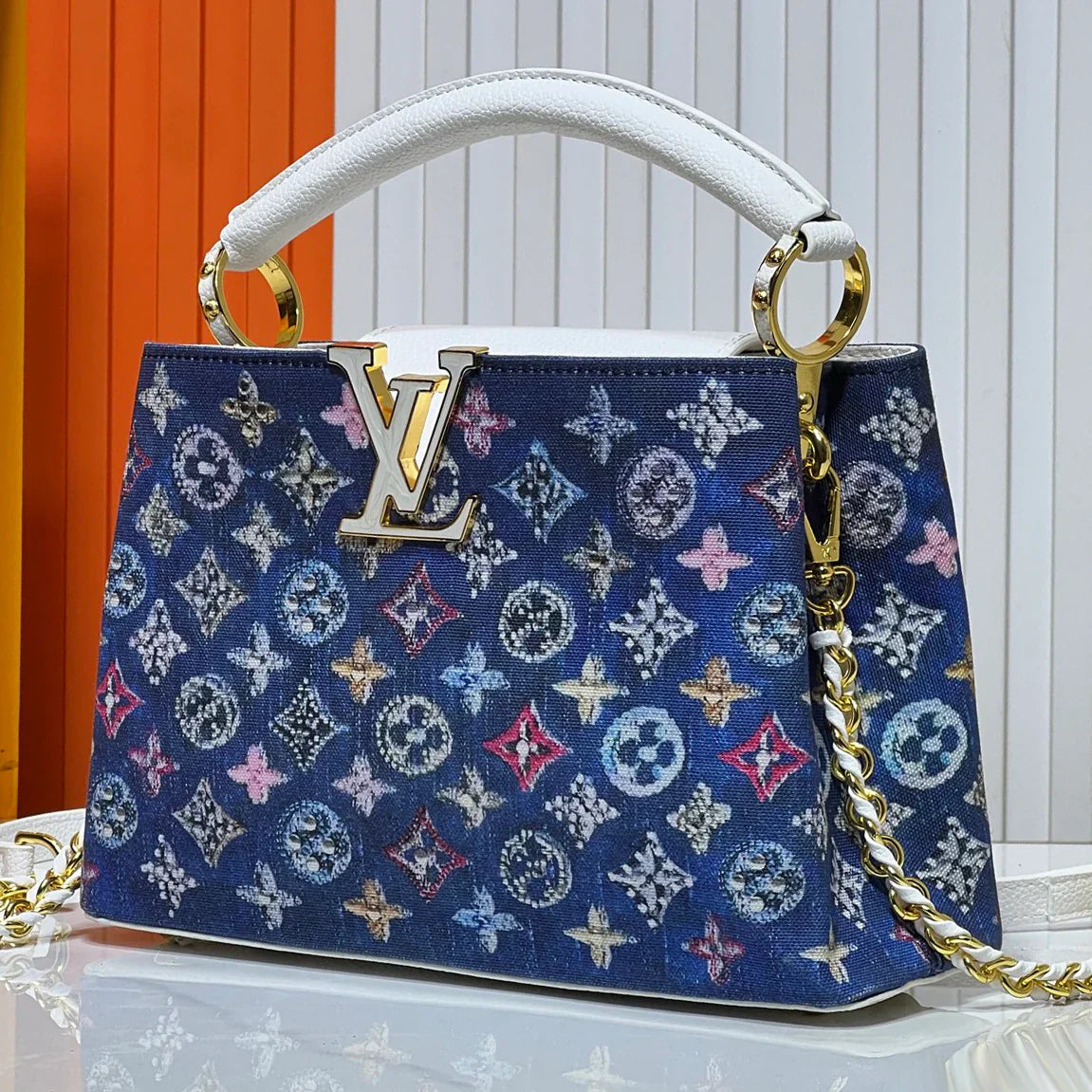 Stylish Versatile Denim Handbag 1025061707
