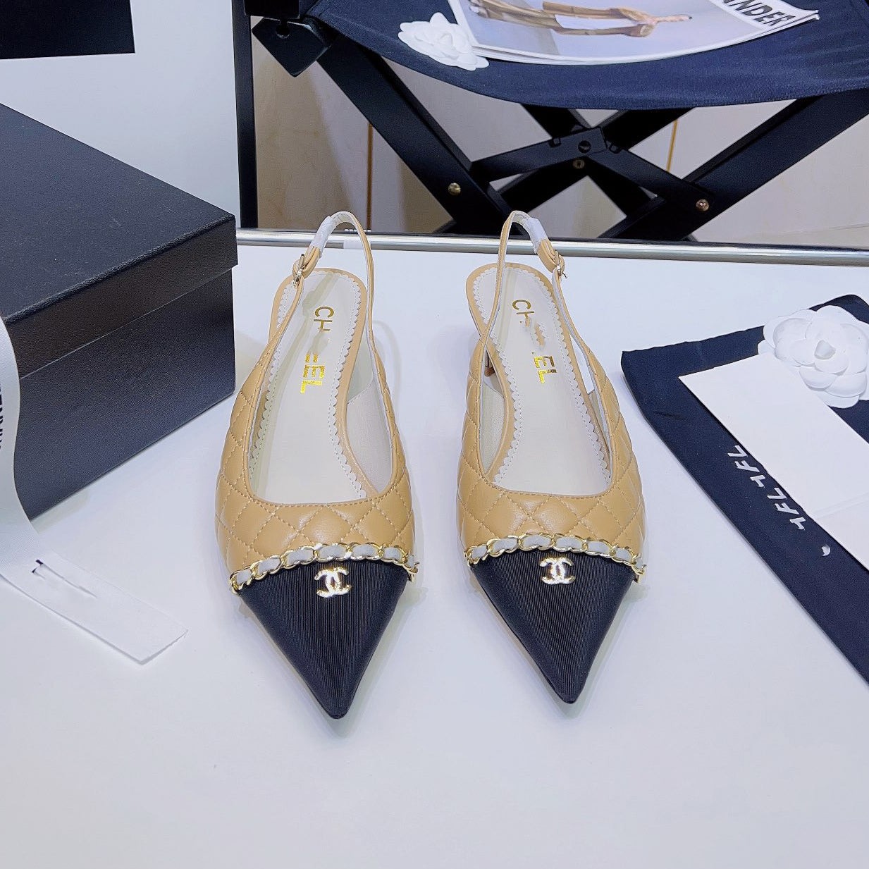 Pointed toe rhombus chain small high heel sandals XC16062303