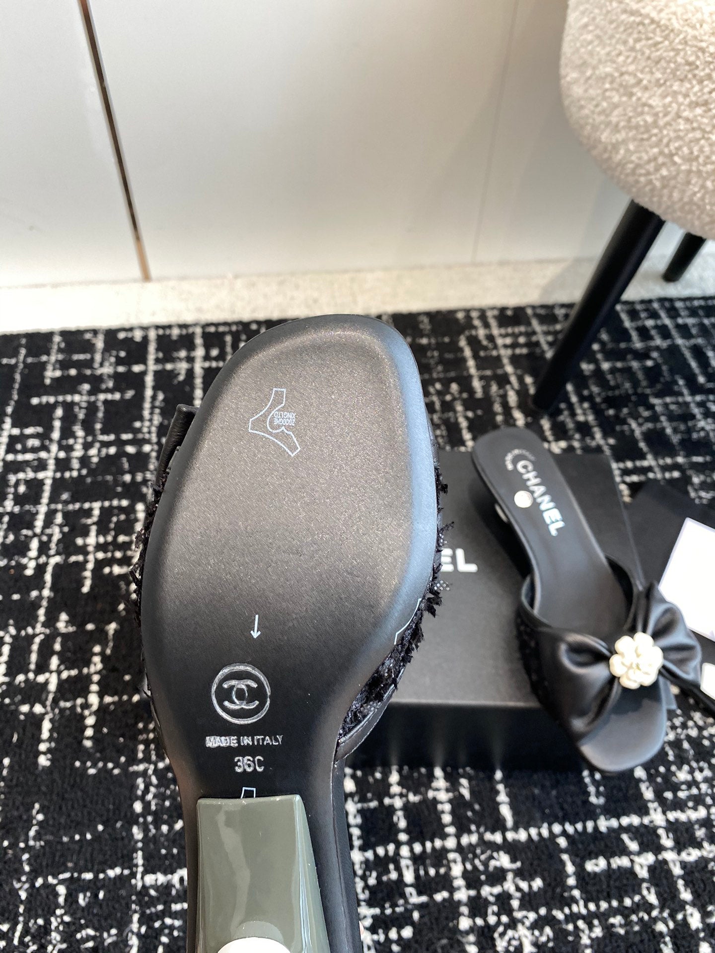 CNL 24SS bow low heel slippers 0724042706