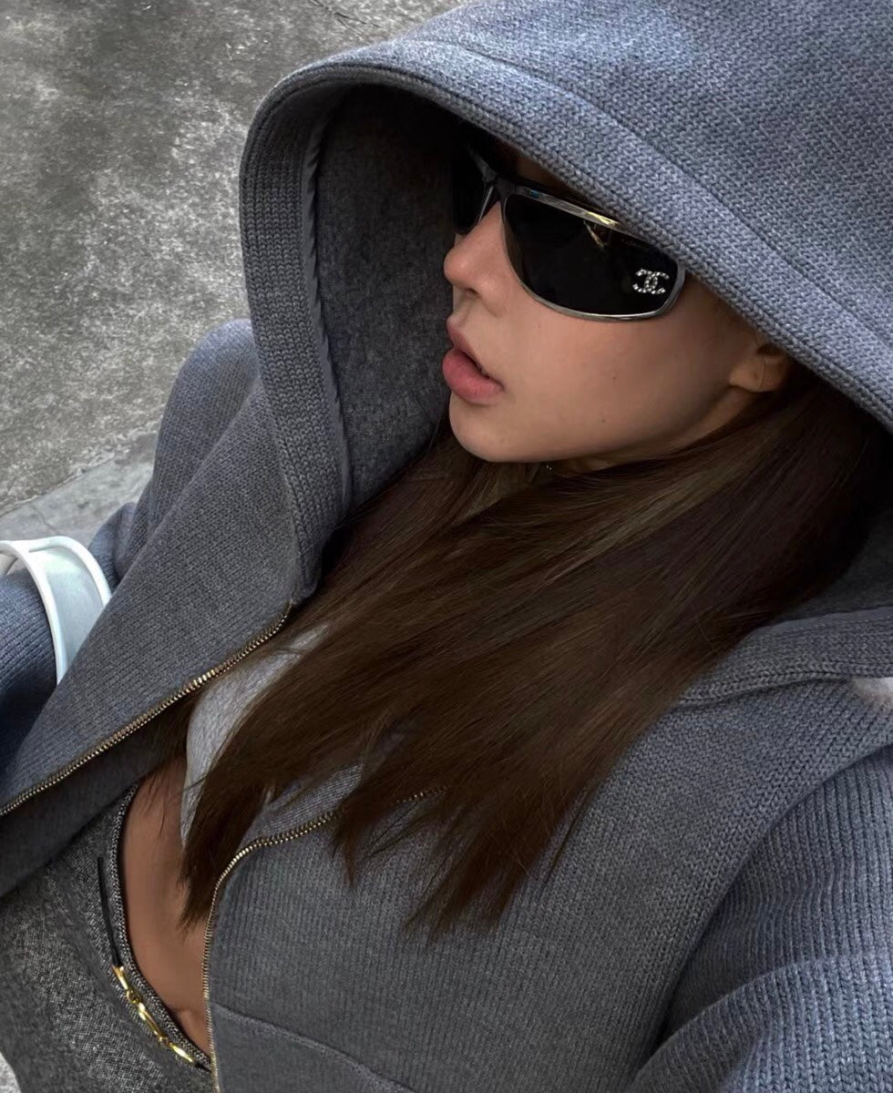 24 New Retro Silver Curved Outdoor Sports Sunglasses for Men and Women 1824042402