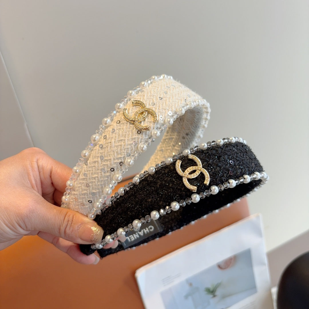 CNL Pearl embellished headband 1825042917
