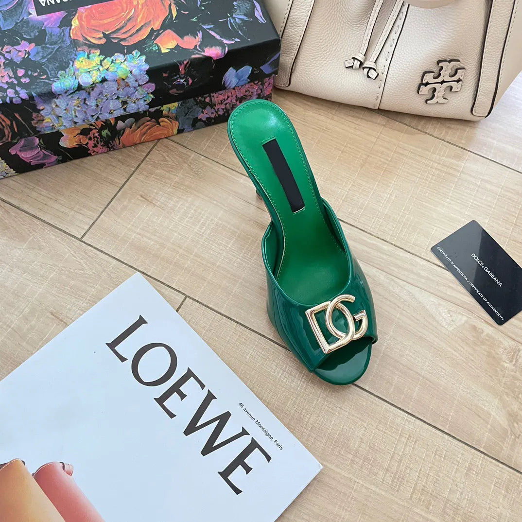 DG New Fashion Open Toe High Heel Slippers 1025041110