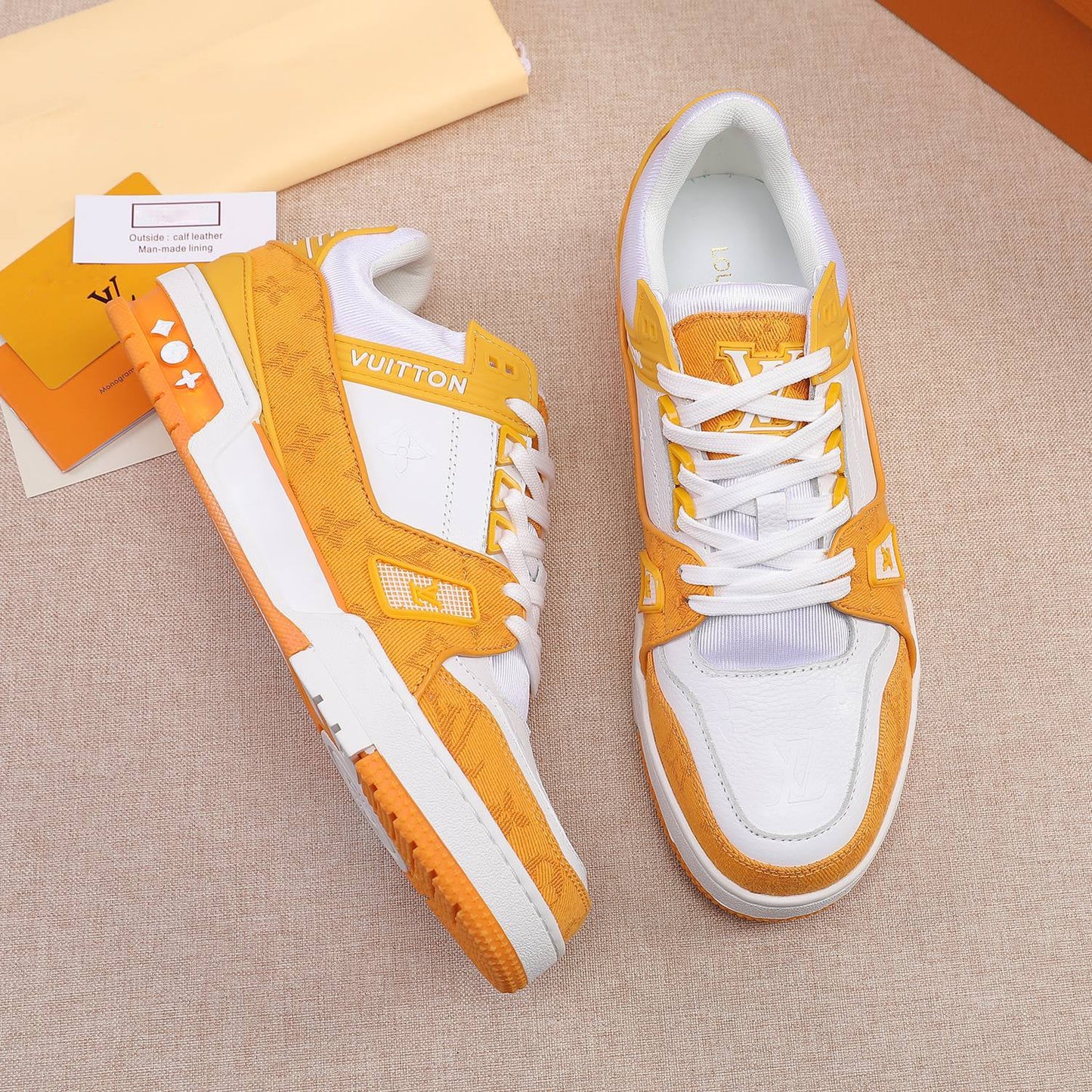 Men's Fashion Luxury Multicolor V Logo Sneakers