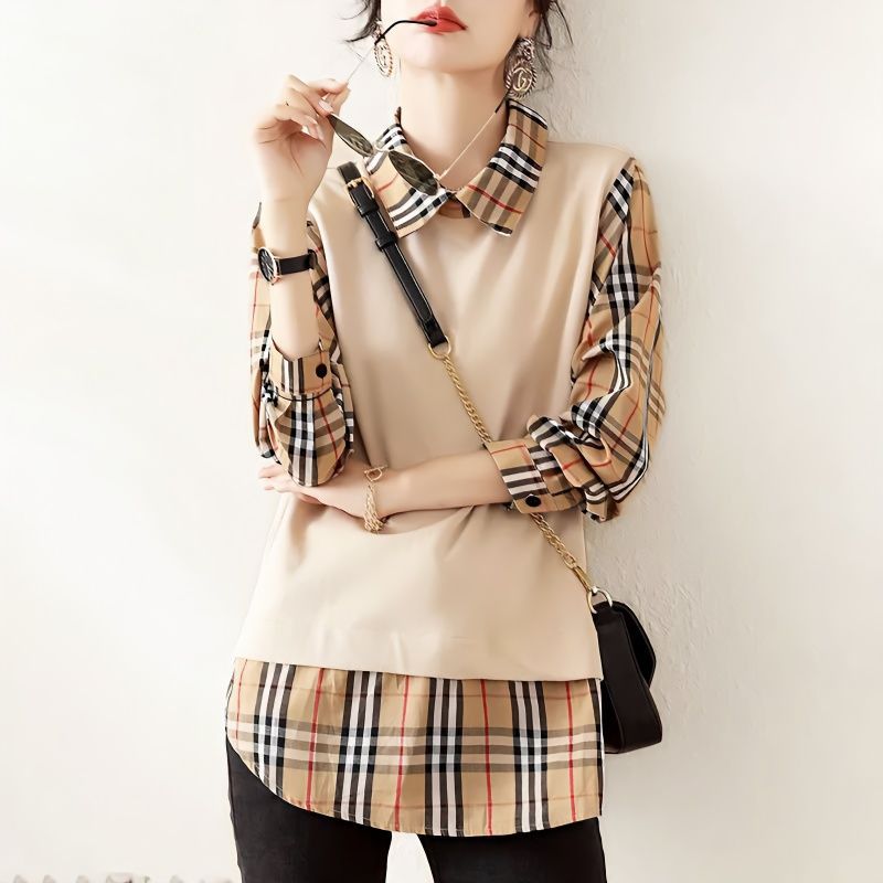 Fashion new women's plaid shirt PF1023091502