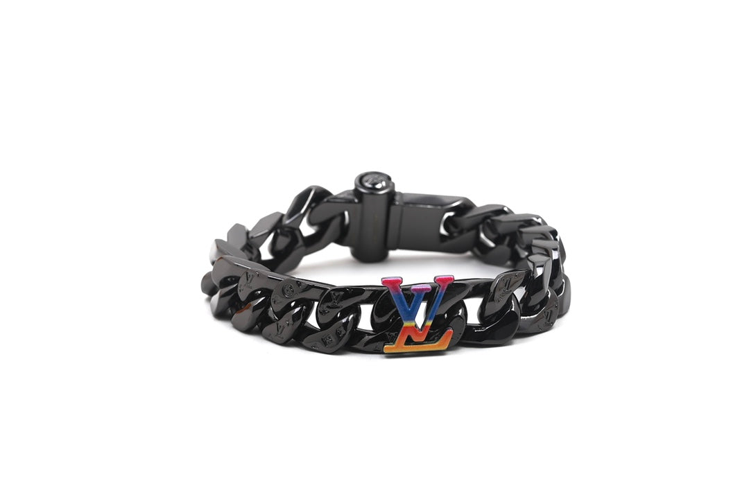 Black Metal Cuban Bracelet XC0823101601