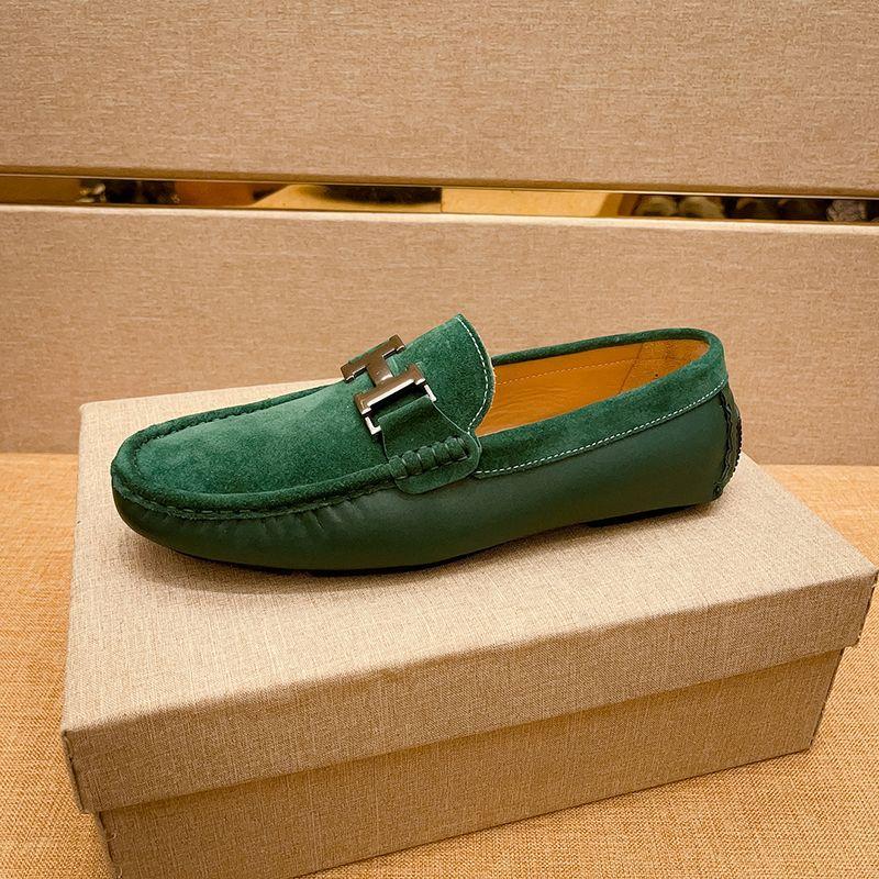 New Breathable Genuine Leather Doug Shoes Men's Loafers 1024031207