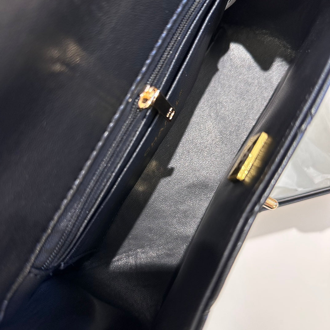 23A metal full diamond handle miniCF metal buckle bag XC16070604