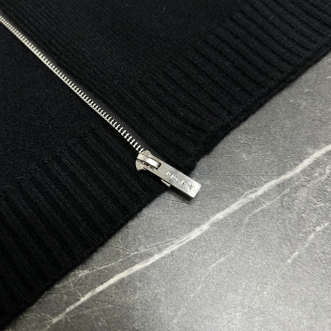 PR Men's embroidered knitted jacket 24120201