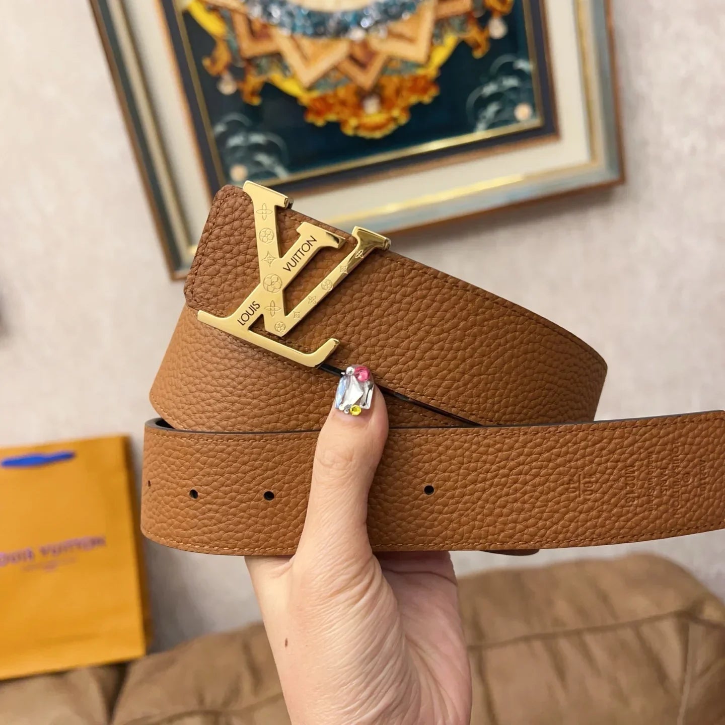 3.8CM new belt with body head layer belt 1025031021