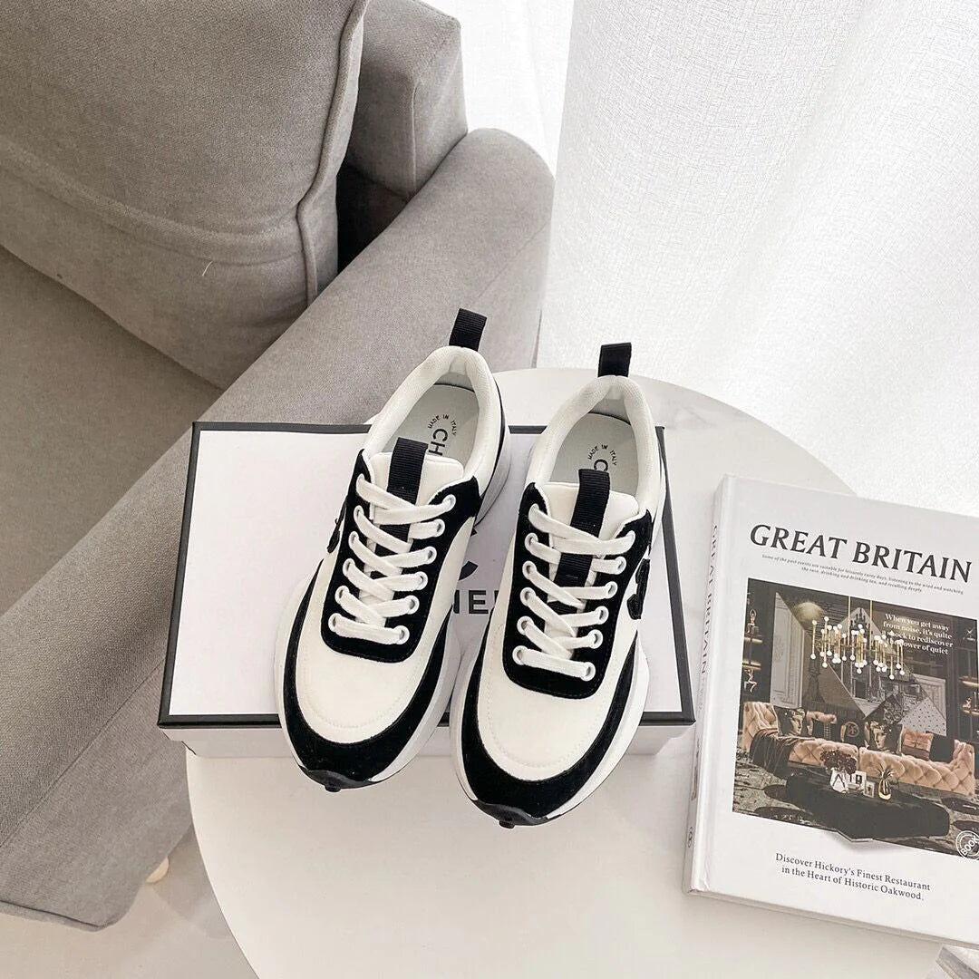 New Sneakers Leather Platform Casual Shoes 1024031409