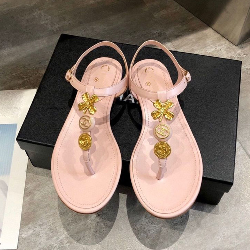 Fashion New Camellia Flip Sandals PD1023071925