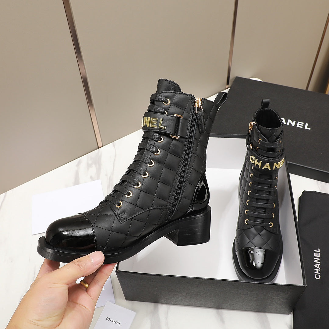 CNL fashion diamond leather short boots Martin boots 0724101706