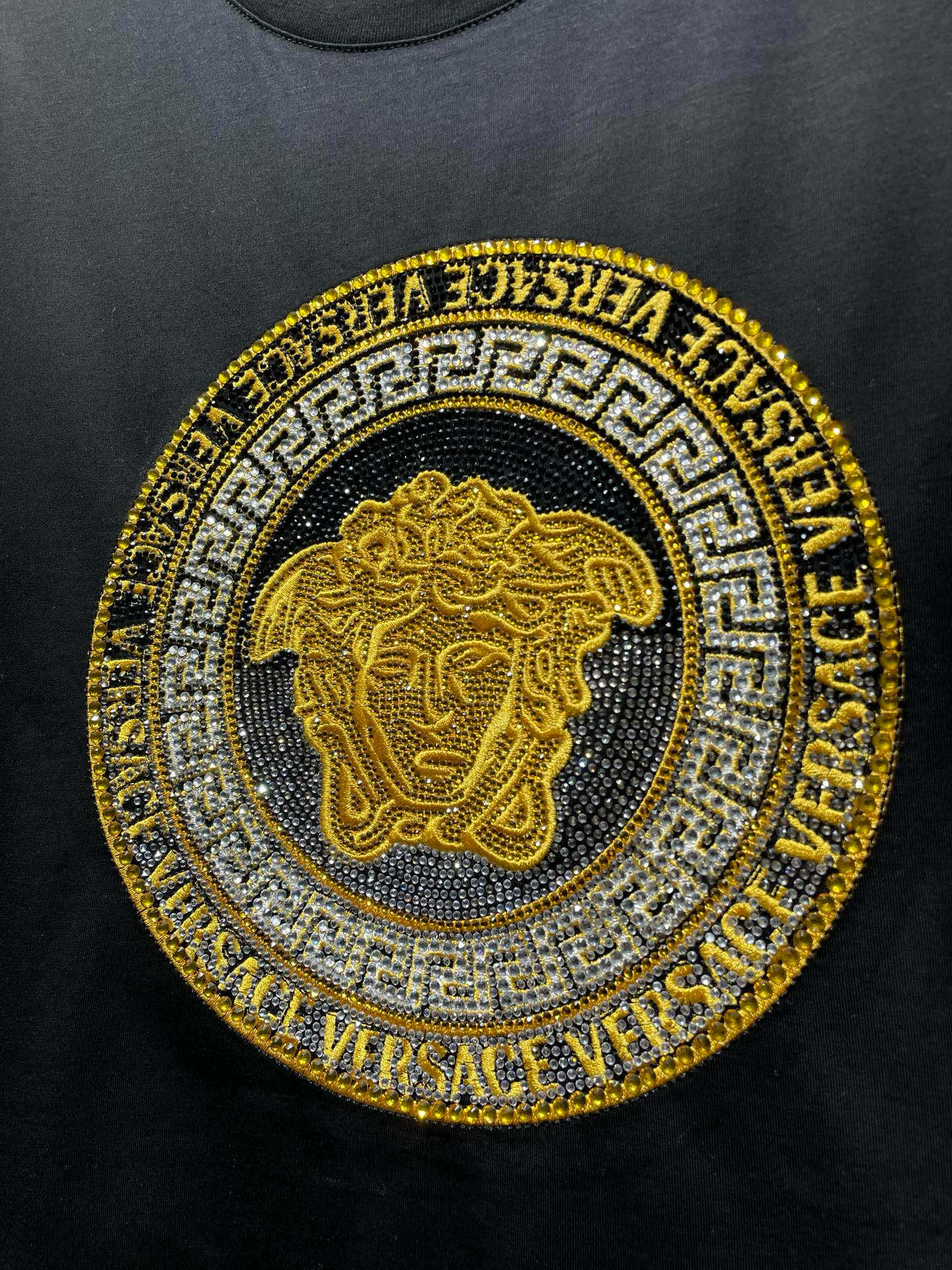 VS Embroidered crystal embellished T-shirt 1825061902